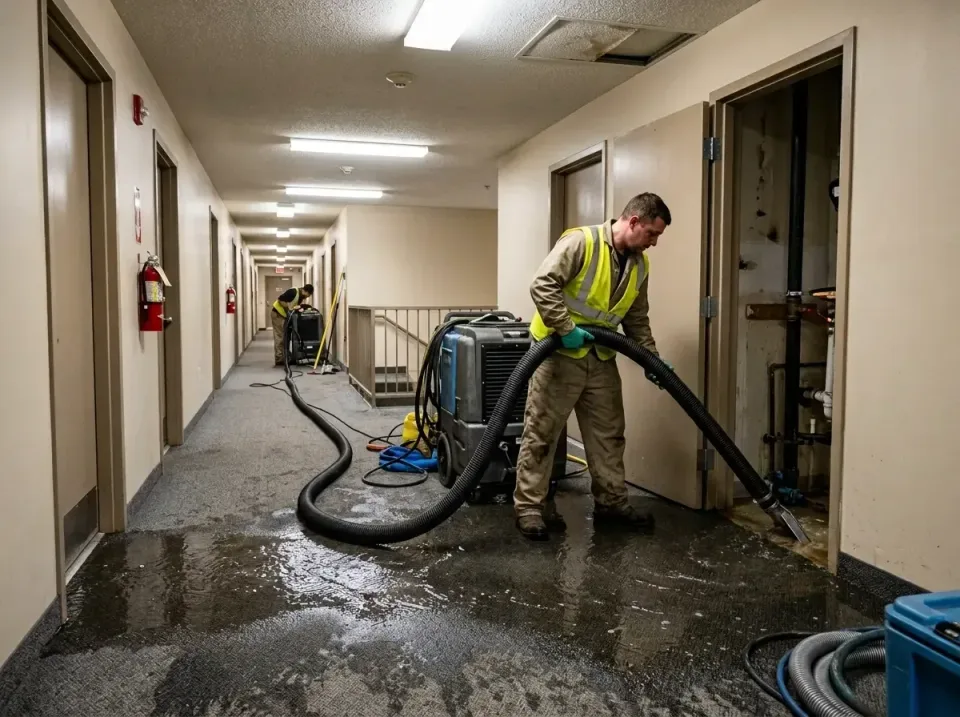 multi-unit-apartment-hallway-f-005 — frequently asked questions, Emergency Burst Pipe Water Extraction & Removal in Hide-A-W…